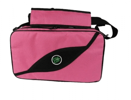 BOLSA PESCA PORTA CARRETILHAS OU MOLINETE EBF - 6 ESPAÇOS AJUSTAVEIS ROSA