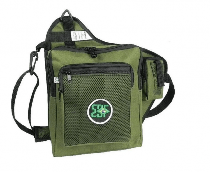 BOLSA TIPO POCHETE PESCA EBF PRATIKA C/ 4 BOLSOS E PORTA ALICATE - VERDE