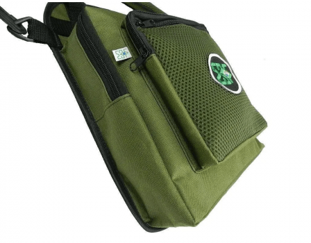 BOLSA TIPO POCHETE PESCA EBF PRATIKA C/ 4 BOLSOS E PORTA ALICATE - VERDE