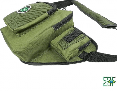 BOLSA TIPO POCHETE PESCA EBF PRATIKA C/ 4 BOLSOS E PORTA ALICATE - VERDE