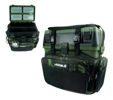 CAIXA DE PESCA MOCHILA BANQUETA FISHING BOX JOGÁ PESCA - CAMUFLADA