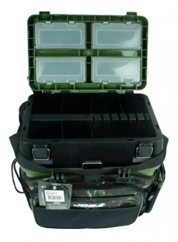 CAIXA DE PESCA MOCHILA BANQUETA FISHING BOX JOGÁ PESCA - CAMUFLADA