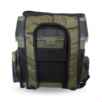 CAIXA DE PESCA MOCHILA BANQUETA FISHING BOX JOGÁ PESCA - VERDE MILITAR