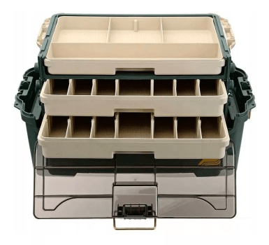 CAIXA DE PESCA PLANO MODELO 723300 HYBRID HIP BOX DRAWER C/ 3 BANDEJAS DE GAVETAS - GRANDE