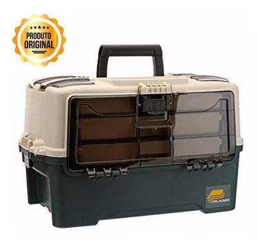 CAIXA DE PESCA PLANO MODELO 723300 HYBRID HIP BOX DRAWER C/ 3 BANDEJAS DE GAVETAS - GRANDE