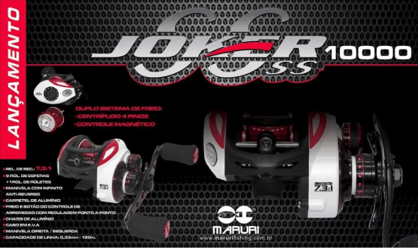 Carretilha de pesca maruri joker ss 10000 - 10 rolamentos 7.3:1 drag: 7kg