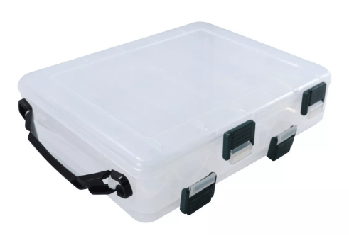 ESTOJO ORGANIZADOR MALETA P/ ISCA ARTIFICAL DUPLO - JOGA BAIT BOX HS328 - 10 DIVISOES