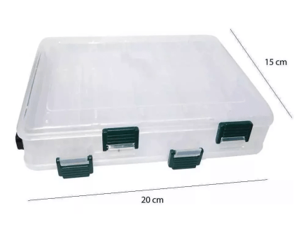 ESTOJO ORGANIZADOR MALETA P/ ISCA ARTIFICAL DUPLO - JOGA BAIT BOX HS328 - 10 DIVISOES