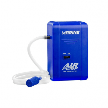Oxigenador Para Iscas Vivas Marine Sports Air Pump 12v / Pilha - Azul