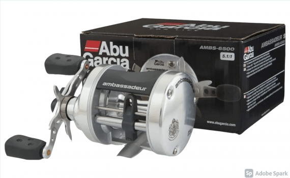 CARRETILHA DE PESCA ABU GARCIA AMBASSADEUR AMBS 6500/6501 - DRAG: 5KG - RECOLHIMENTO 5.1:1