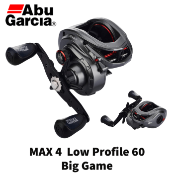 Carretilha De Pesca Abu Garcia Max 4 60 - Big Game - 5 Rolamentos - Drag: 11,7kg - Pesca Pesada