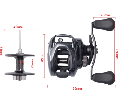 CARRETILHA DE PESCA DAIWA TATULA TWS 300XS/XSL - 7 ROLAMENTOS - DRAG:11KG - REC.:8.1:1