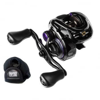 CARRETILHA DE PESCA MARINE LUBINA BLACK WIDOW GTX 11 ROLAMENTOS - 7,5KG - 9.5:1- MODELO 2022