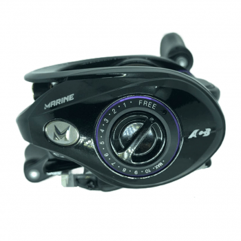 CARRETILHA DE PESCA MARINE LUBINA BLACK WIDOW GTX 11 ROLAMENTOS - 7,5KG - 9.5:1- MODELO 2022