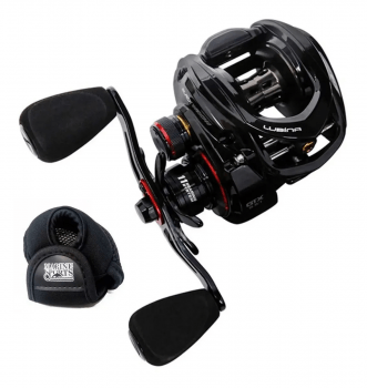 CARRETILHA DE PESCA MARINE LUBINA BLACK WIDOW GTX 11 ROLAMENTOS RECOLHIMENTO 9.5:1 DRAG 7,5KG