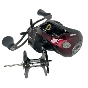 CARRETILHA DE PESCA MARINE SPORTS BRISA BG DBS BIG GAME- 8 ROLAMENTOS  7.2:1 DRAG:9KG - MODELO 2024