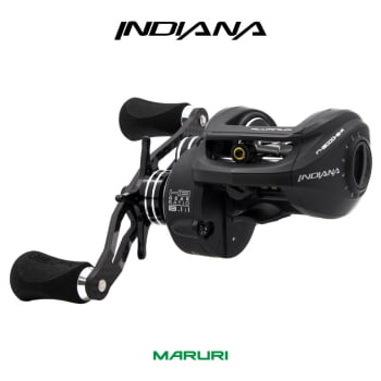 CARRETILHA DE PESCA MARURI INDIANA 12000 - 12 ROLAMENTOS - DRAG: 6,8KG - REC.:8.1:1 - EM ALUMINIO