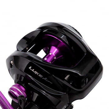 CARRETILHA DE PESCA MARURI LUKE SLIM PURPLE - 5 ROLAMENTOS - DRAG: 6KG