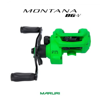 CARRETILHA DE PESCA MARURI MONTANA BG 10000 - 10 ROLAMENTOS - DRAG: 6.5KG - VERDE