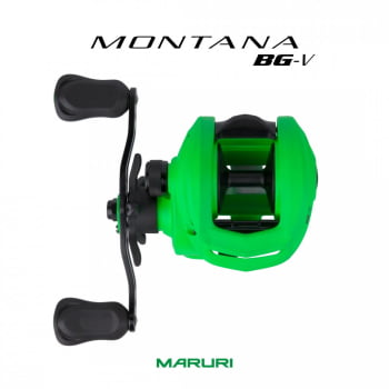 CARRETILHA DE PESCA MARURI MONTANA BG 10000 - 10 ROLAMENTOS - DRAG: 6.5KG - VERDE