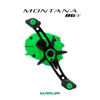 CARRETILHA DE PESCA MARURI MONTANA BG 10000 - 10 ROLAMENTOS - DRAG: 6.5KG - VERDE