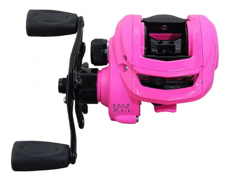 CARRETILHA DE PESCA MARURI MONTANA DS 10000 PINK - 10 ROLAMENTOS - DRAG: 6,5KG