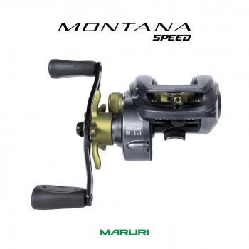 CARRETILHA DE PESCA MARURI MONTANA SPEED - 10 ROLAMENTOS - DRAG: 6,5KG - 8.1:1