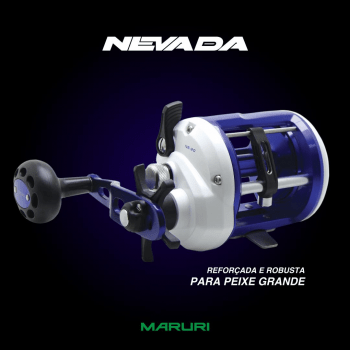 Carretilha De Pesca Maruri Nevada 20 - 4 Rolamentos - Drag:8kg - Pescaria Pesada