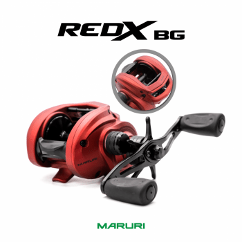 Carretilha De Pesca Maruri Red X BG 11000 - 11 Rolamentos - Drag: 8Kg - Rec. 7.1:1