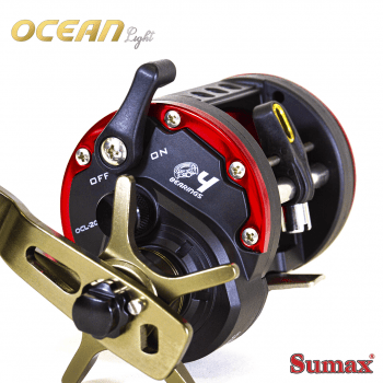 CARRETILHA DE PESCA SUMAX OCEAN LIGHT OCL 20 - 4 ROLAMENTOS - DRAG: 6KG - PESCA MEDIA/PESADA