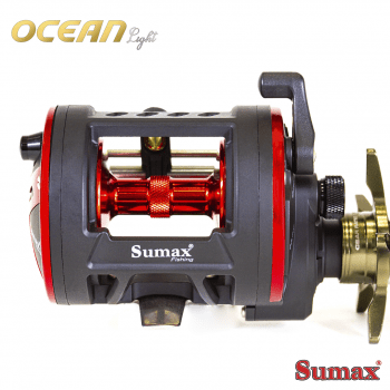 CARRETILHA DE PESCA SUMAX OCEAN LIGHT OCL 20 - 4 ROLAMENTOS - DRAG: 6KG - PESCA MEDIA/PESADA