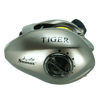 CARRETILHA DE PESCA SUMAX TIGER 10000 - 10 ROLAMENTOS - DRAG: 9KG - PESO: 180G