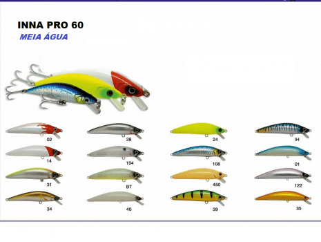 ISCA ARTIFICIAL MARINE SPORTS INNA 60 PRO TUNNED - DIVERSAS CORES