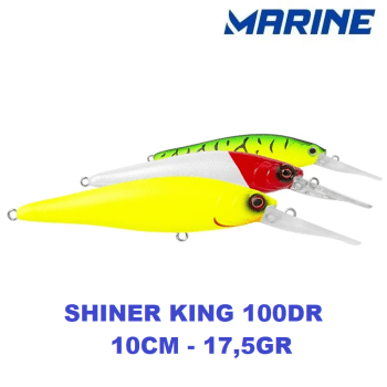 ISCA ARTIFICIAL MEIA AGUA MARINE SPORTS SHINER KING 100 DR - 10CM - 17.5G - VARIAS CORES