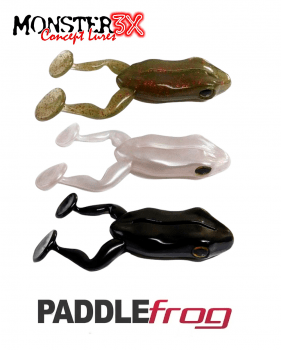 ISCA ARTIFICIAL SOFT MONSTER 3X PADDLE FROG 9,5CM C/ 2UNIDADES