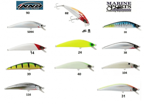 KIT DE 3 ISCAS MARINE SPORTS INNA 90 - 9CM - 16G