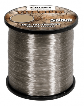 Linha De Pesca Monofilamento Crown Titanium (Nylon) 0,70mm 500mtr - 36,28kg