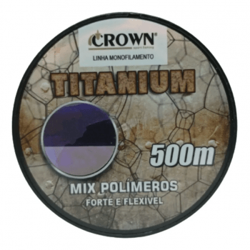 Linha De Pesca Monofilamento Crown Titanium (Nylon) 0,70mm 500mtr - 36,28kg