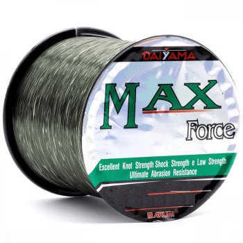 LINHA DE PESCA MONOFILAMENTO MARURI MAX FORCE VERDE 0.31MM - 21LB(9,5KG) - 500M