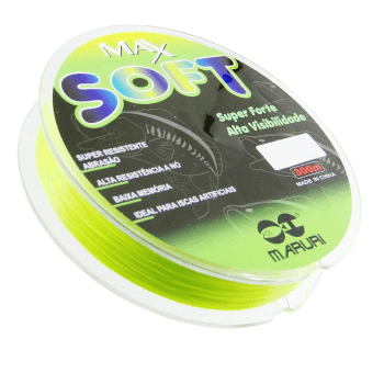 LINHA DE PESCA MONOFILAMENTO MARURI MAX SOFT 0.331 VERDE - 15LB - 300M