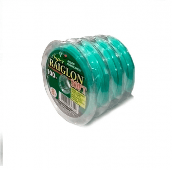 LINHA DE PESCA MONOFILAMENTO SUPER RAIGLON SOFT - 100m - 0.405mm - 26,6LB