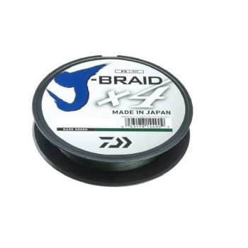 Linha de Pesca Multifilamento Daiwa J-Braid X4U - 20lbs - 0.21mm - 135m - Verde