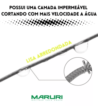 LINHA DE PESCA MULTIFILAMENTO MARURI MAX FORCE 8X AMARELA 0.14MM - 17LB(7.7KG) - 150M