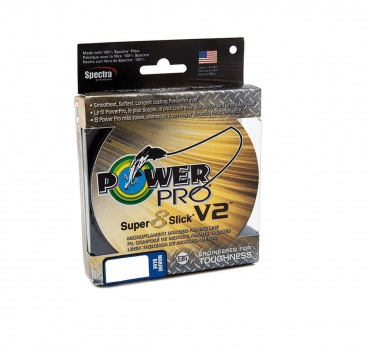 Linha De Pesca Multifilamento Power Pro S8 Slick V2 20lb - 9kg - 0,23mm - 135m