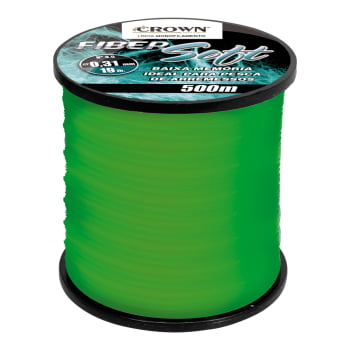 LINHA MONOFILAMENTO FIBER SOFT GREEN 0,33MM 22LB 500 METROS