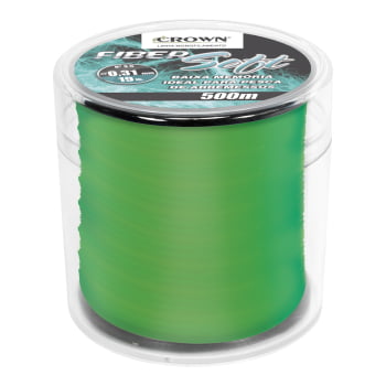 LINHA MONOFILAMENTO FIBER SOFT GREEN 0,33MM 22LB 500 METROS