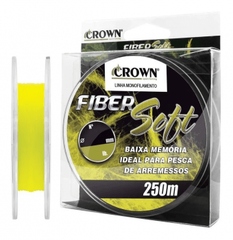 LINHA MONOFILAMENTO FIBER SOFT YELLOW 0,20MM 9LB 250 METROS