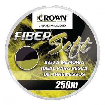 LINHA MONOFILAMENTO FIBER SOFT YELLOW 0,20MM 9LB 250 METROS