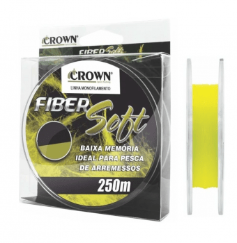 LINHA MONOFILAMENTO FIBER SOFT YELLOW 0,20MM 9LB 250 METROS