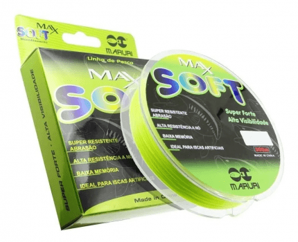 LINHA MONOFILAMENTO MARURI - MAX SOFT 0.261 - VERDE 300m - 12LB